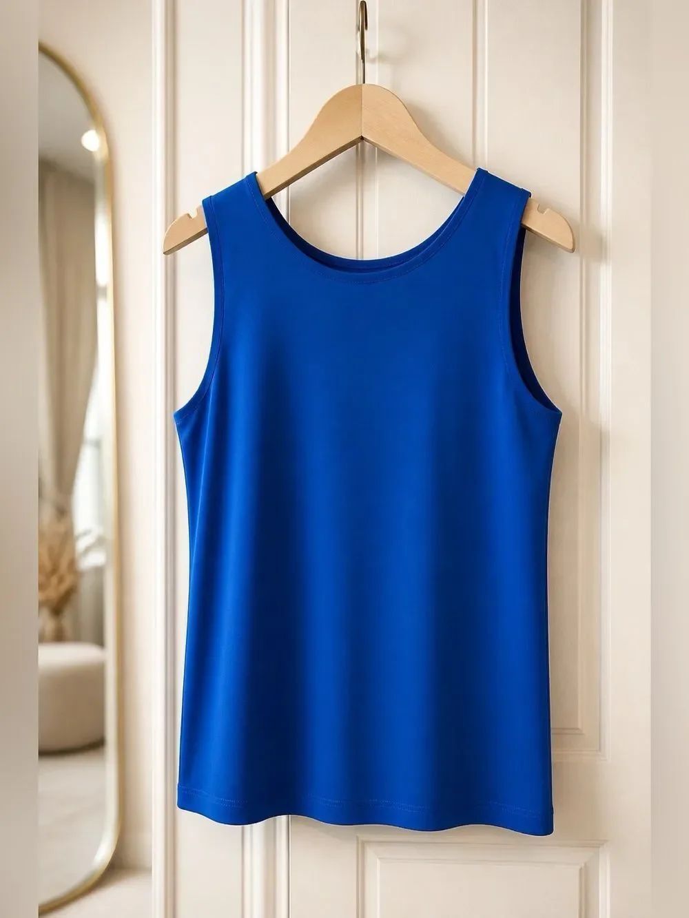 Women's Blue Sleeveless Top